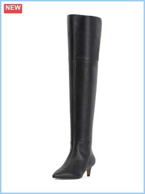 Knee High Boots Kitten Heel Pointed Toe Tall Long Fall Winter Shoes